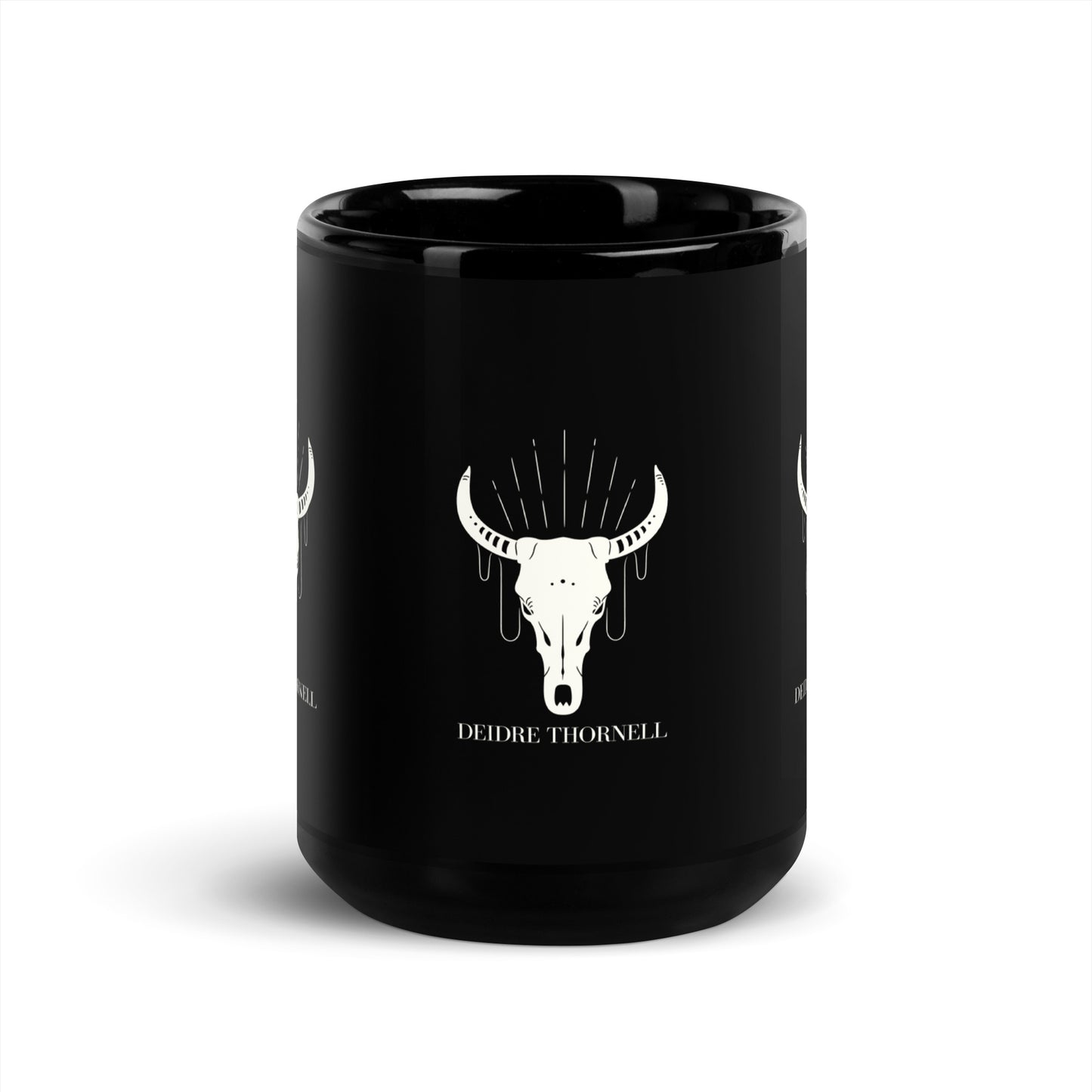 Deidre Thornell Black Glossy Mug
