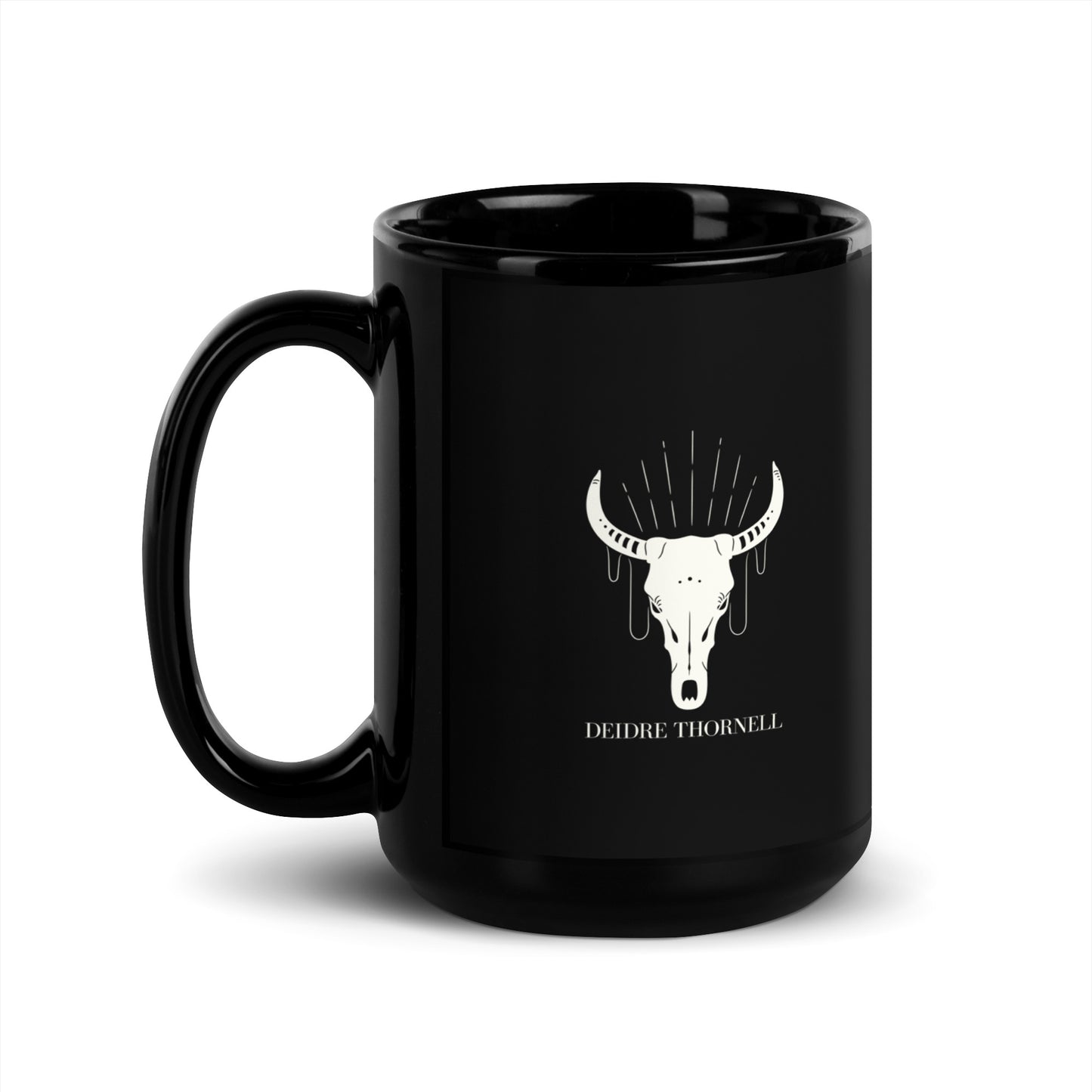 Deidre Thornell Black Glossy Mug