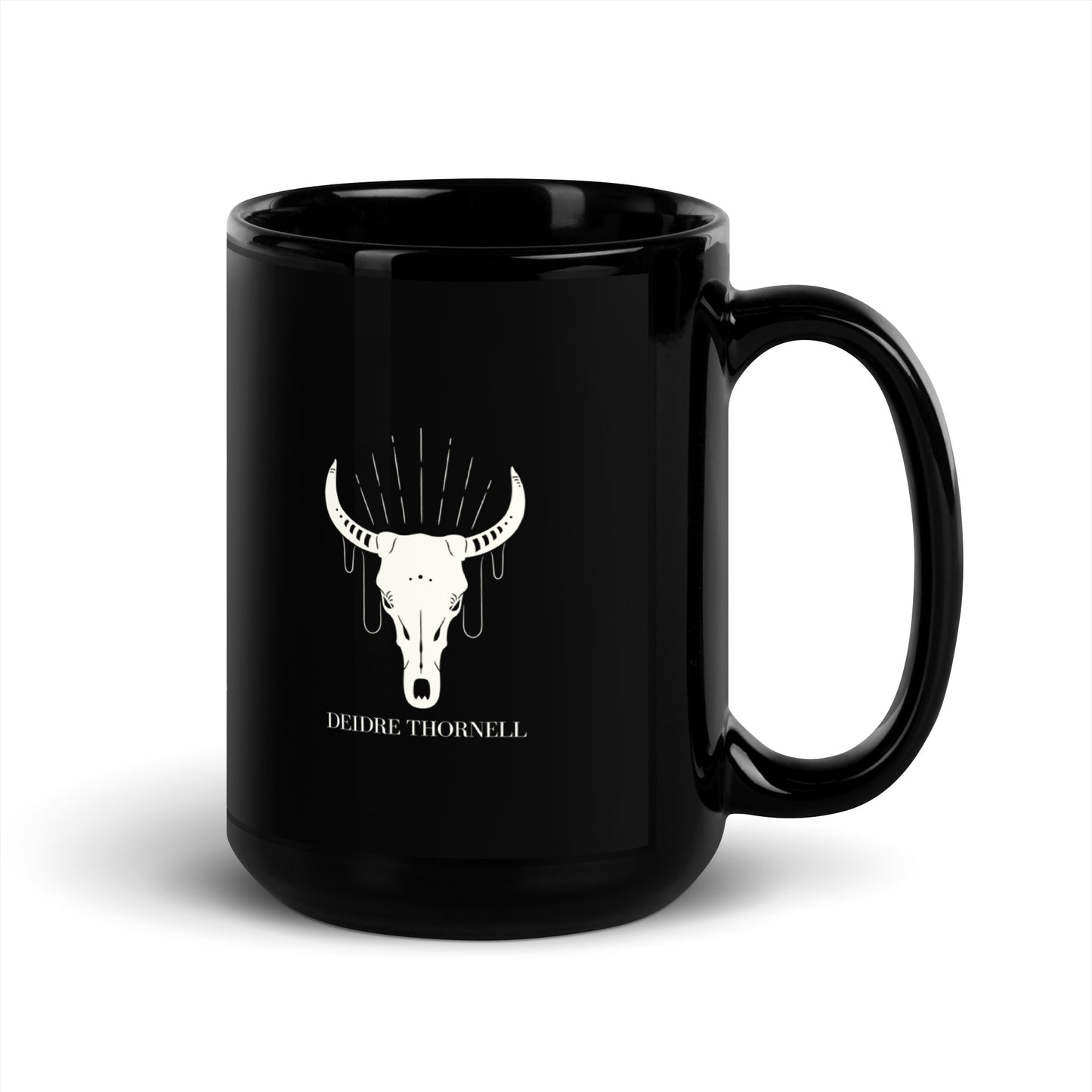 Deidre Thornell Black Glossy Mug