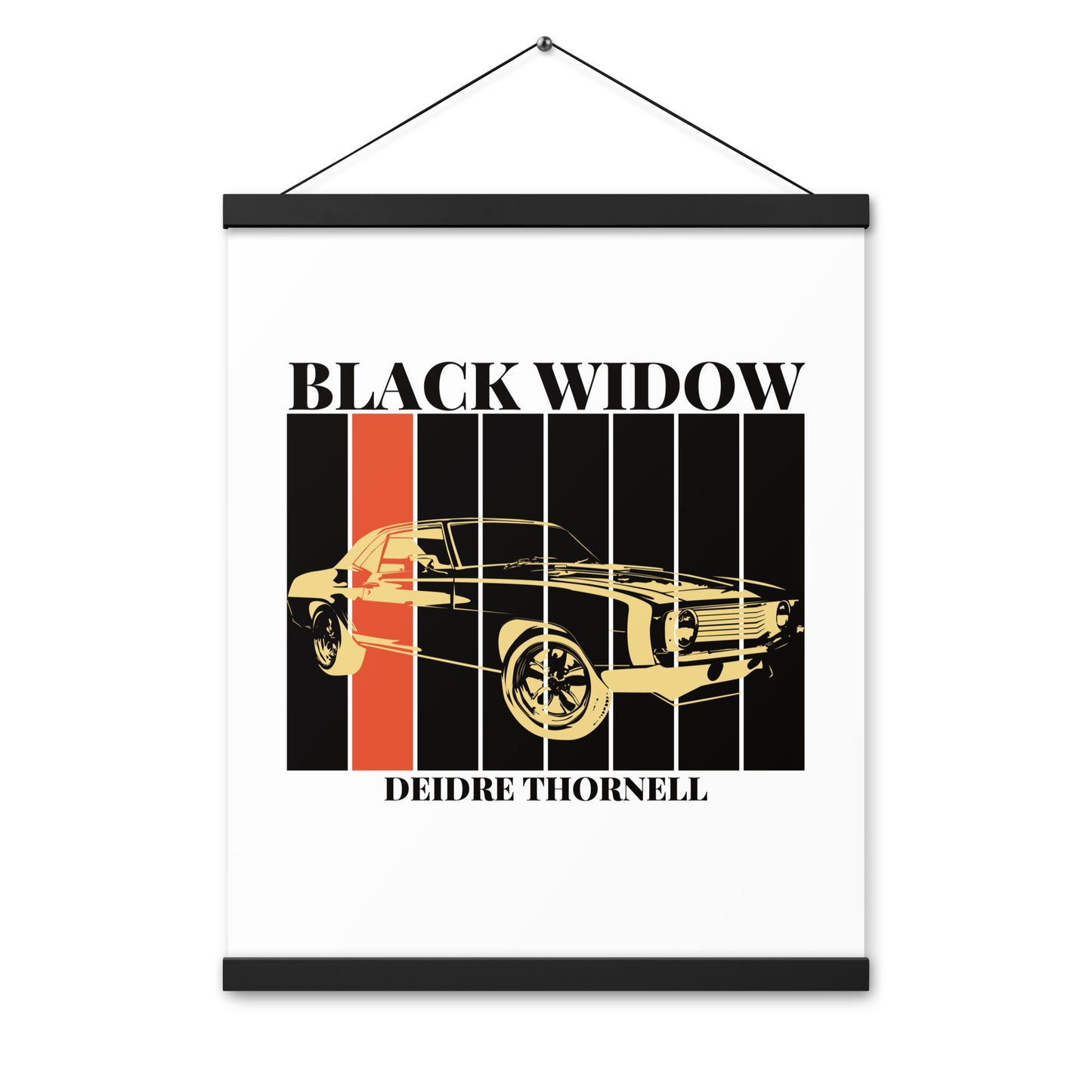 Black Widow Poster with Hanger