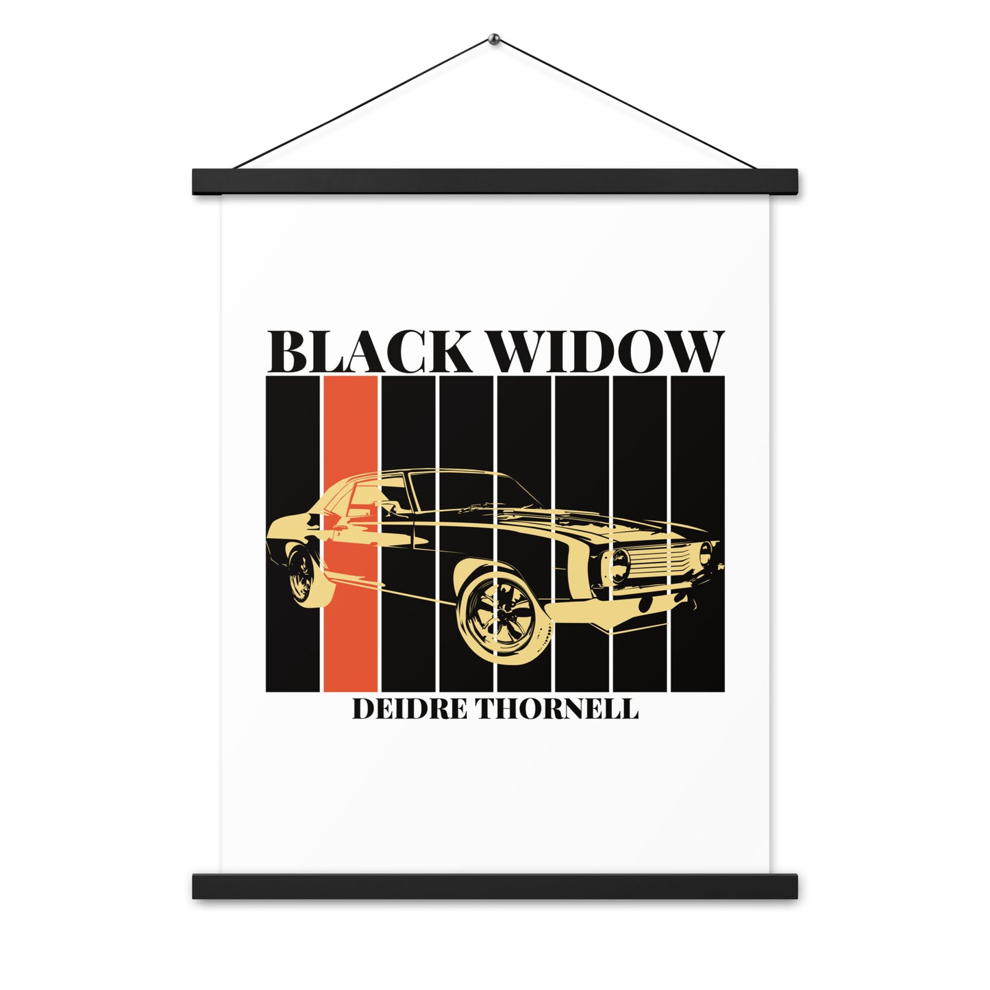 Black Widow Poster with Hanger