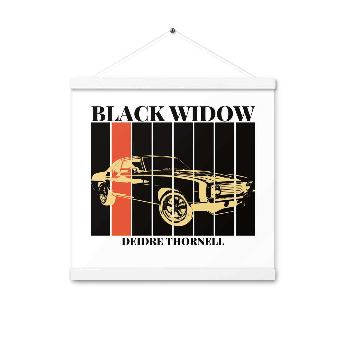 Black Widow Poster with Hanger