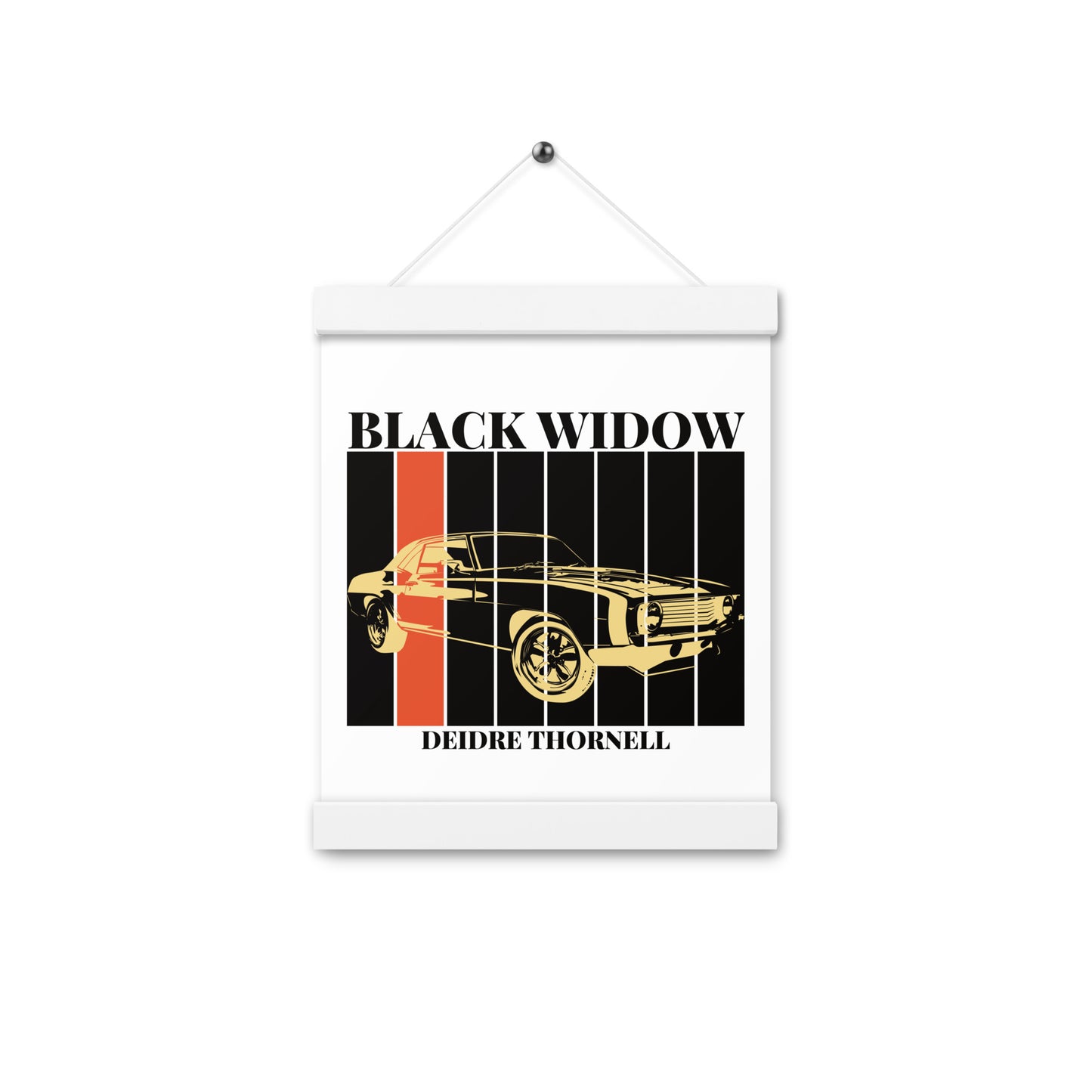 Black Widow Poster with Hanger